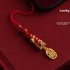 Phone Strap Pendant, Apple Pro 2 Lanyard, Short Detachable Ring Buckle, USB Drive Keychain, Multifunctional Accessory, Ruyi Koi Fish Desig