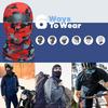 Camouflage Cycling Face Guard Neck Gaiter UV Protection Breathable Outdoor Motorcycle Helmet Liner Bandana Balaclava Neck Scarf Face Shield