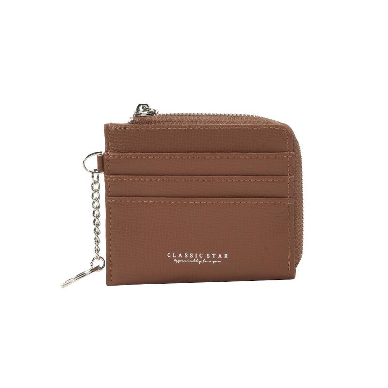 2025 new women's wallet women's high-end short student women's card bag ins women's zipper light and small money