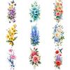9pcs Temporary Tattoo Butterfly Tattoos Temporary Tattoo Stickers Floral Tattoos Rose Tattoos For Adult Thighs Arms