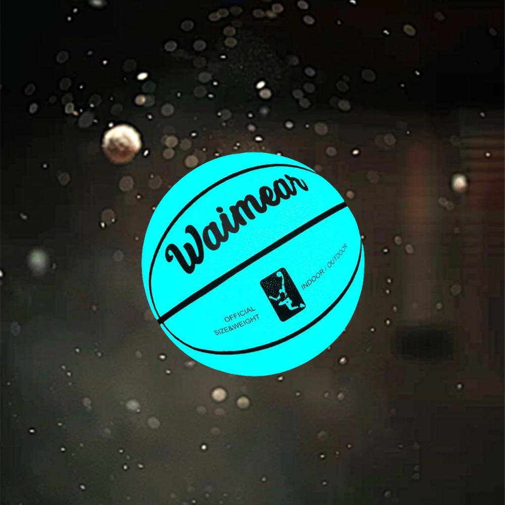 Luminous Basketball Size 7 Training Basketball Cool Street Basketball Ball for Night Game Gift for Boys Teenagers