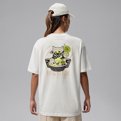 Jordan T Shirts Women s White Crew Neck Moderate S