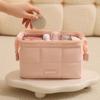 Wide-open Makeup Organizer Handheld Toiletry Storage Bag Trendy Women  Cosmetic Bag  Outdoor