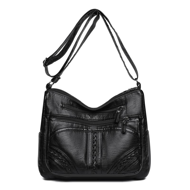 Multi-compartment Simple All-match Middle-aged and Elderly Mother's Large-capacity Casual Shoulder Crossbody Bag