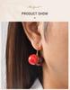 Sweet Cherry Earrings for Women, Stainlesss Steel Cherry Dangle Earring  Kpop Jewelry Trendy Accessories