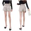 High Waist Slimming Women's A-Line Wide Leg Suit Shorts for Spring/Autumn