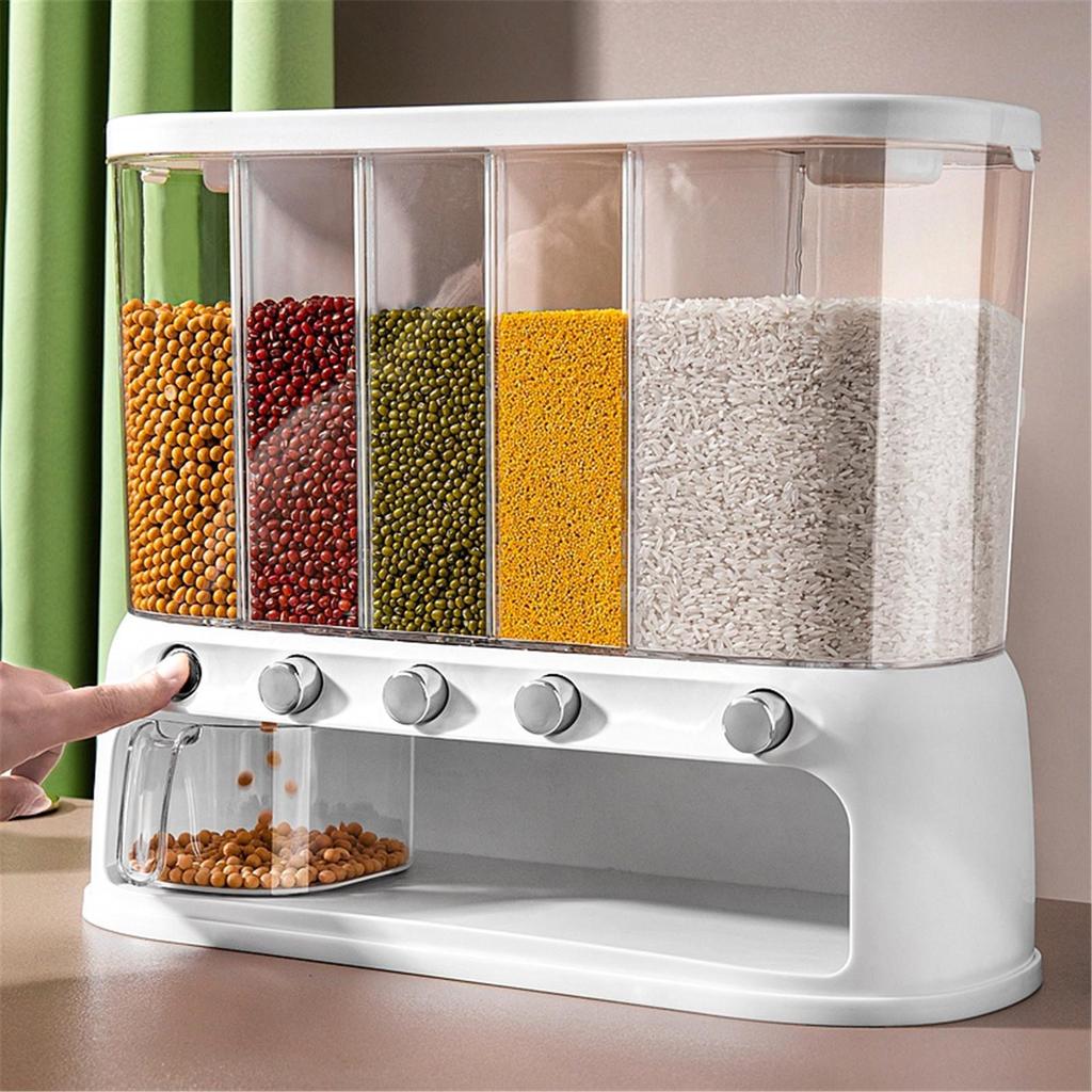 Buy Cereal Containers Storage 20KGWall Mounted Dry Food Dispenser