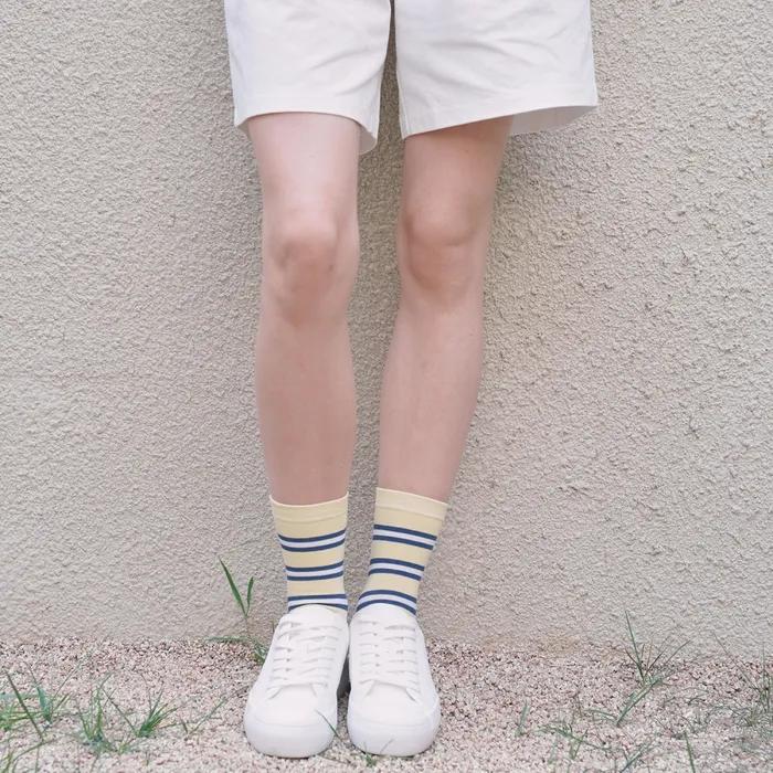 [3-Pack] 1989 Vintage Pouch Yellow Sock Set