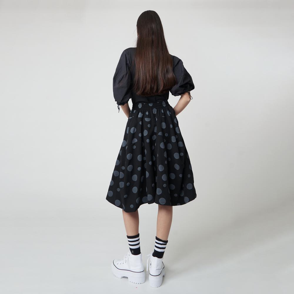 ATHPLATFORM Aw51Th02 Bubble Sleeve Top_Black