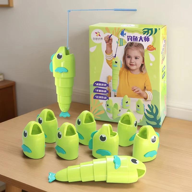 8 Fish, 2 Rods Fishing Master Game Fun & Stress Relief Game Fishing Battle Game Family Multiplayer Interaction Game Party Social Creative Table Toy