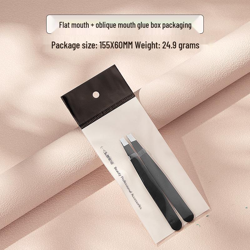 Stainless Steel 96-Piece Eyebrow & Beard Tweezers Set with Double Eyelid Stickers