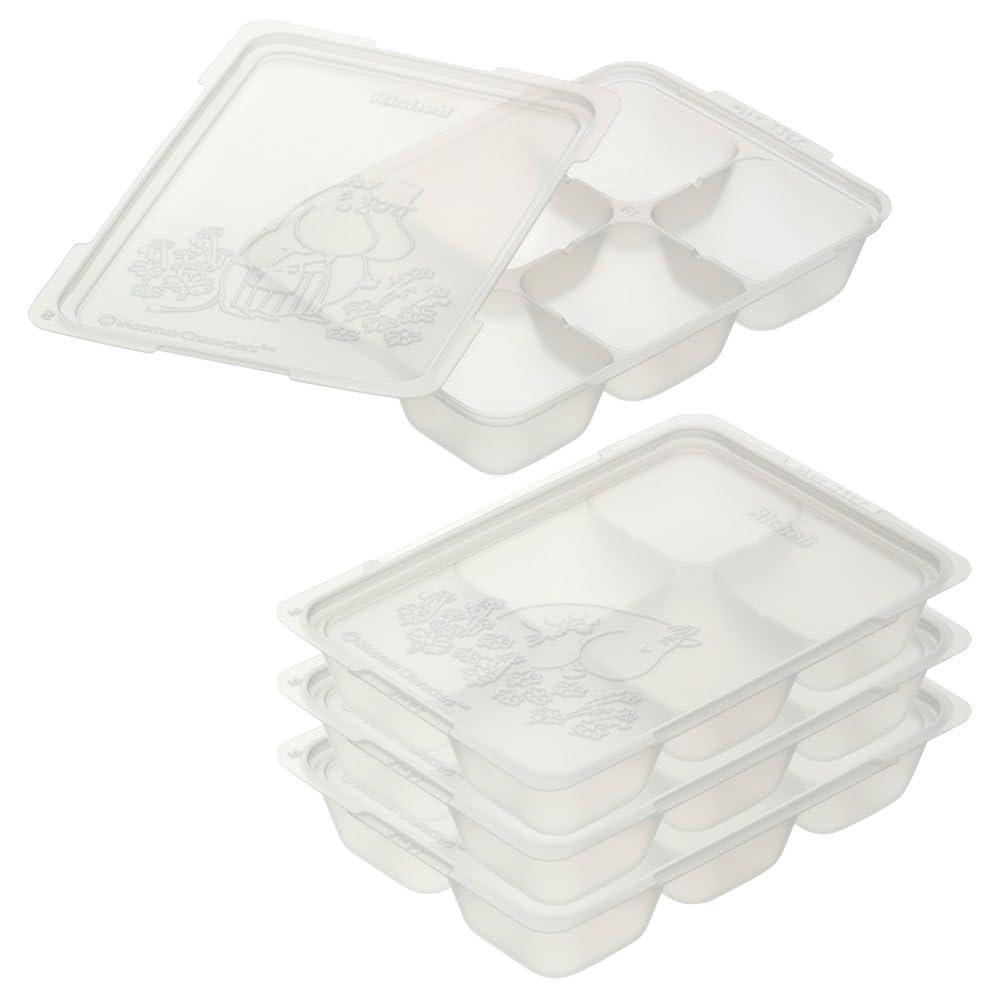

Richell Moomin Baby Divided Freezing Block Tray R 50ml capacity per 6 4 trays 50, block, blocks, белый