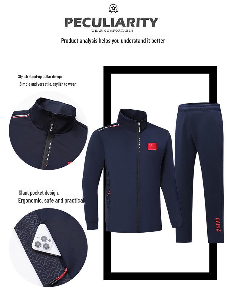 Unisex Martial Arts Training Sportswear Set - Casual Coach/Student Team Uniform