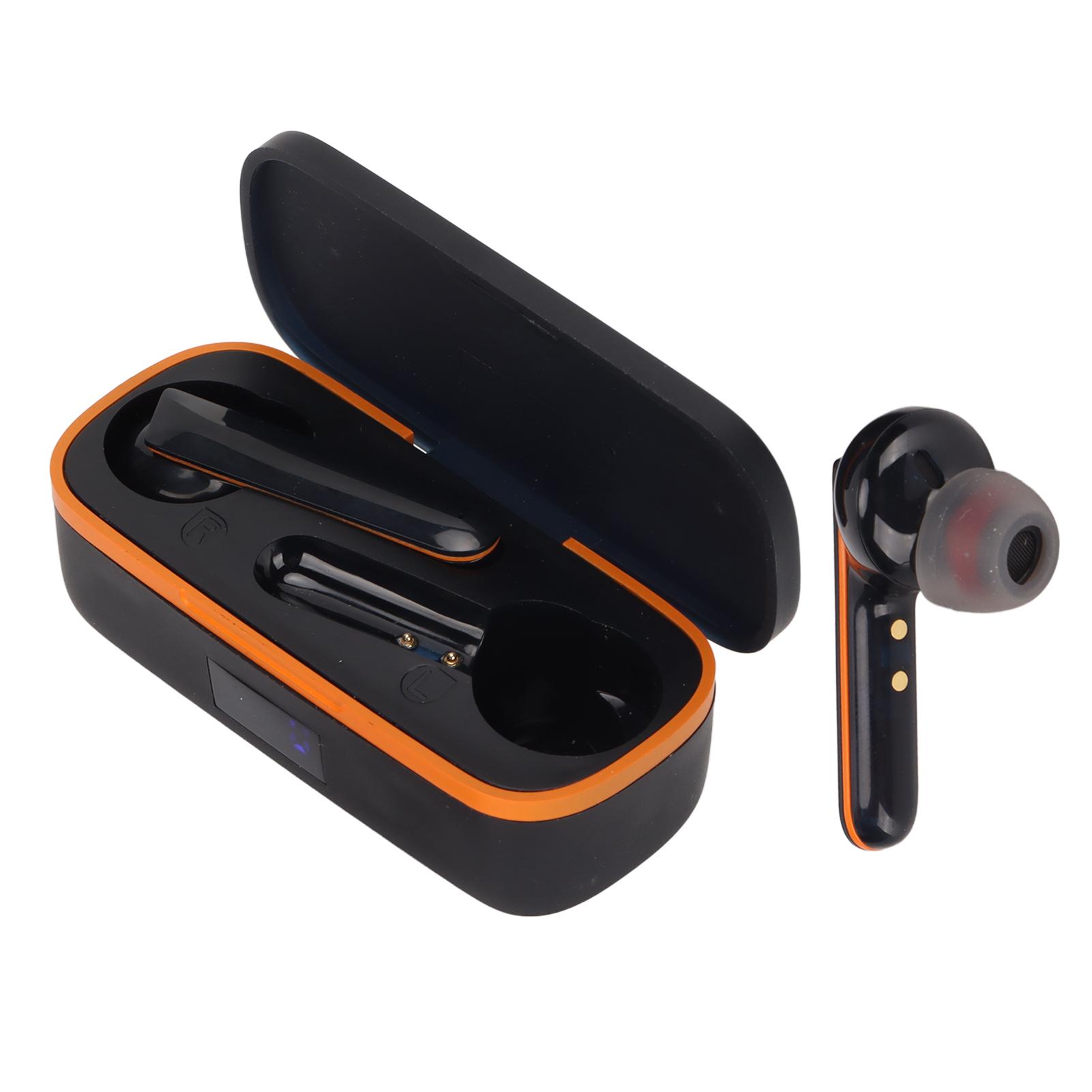 

Bluetooth-наушники с шумоподавлением, водонепроницаемые беспроводные стереонаушники HiFi с зарядным чехлом для чёрный