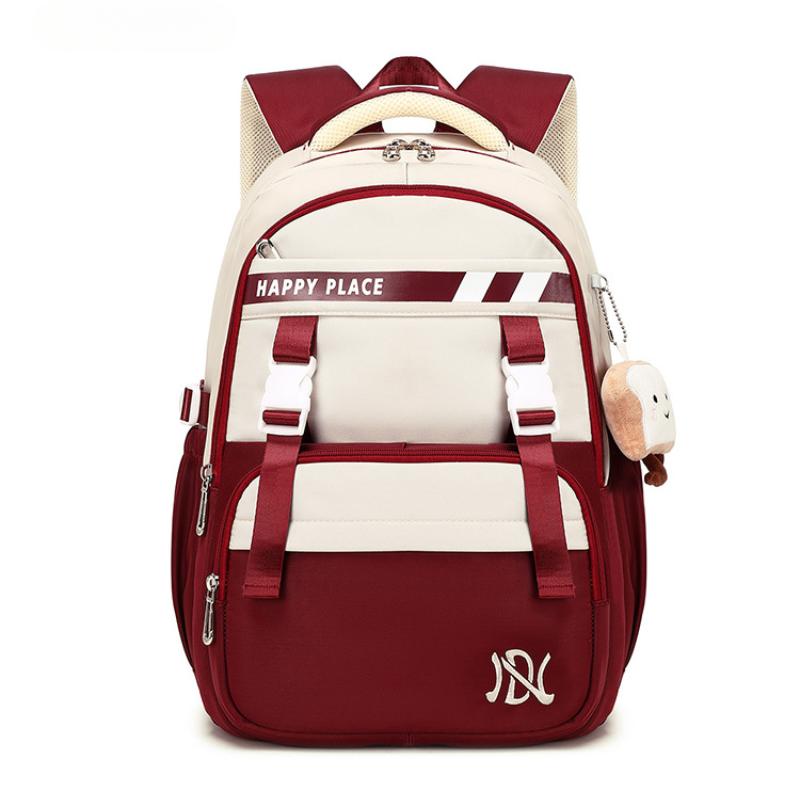 Letnie nowe wysokiej jakości torby szkolne dla dziewcząt do szkoły średniej, oddychające, o dużej pojemności, torba na książki dla studentów uniwersytetu, modny plecak nylonowy z zawieszką