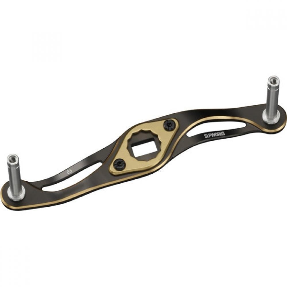 Slp Works Slpw 90mm Mc Crank Handle Black Gold Daiwa
