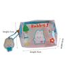 Kreative Bären Transparente Mädchen Münzbörse Kinder PVC Reißverschluss Kleingeldbörse Damen Mini Lippenstift Geldbörse Kaninchen Schlüsselkarten Tasche
