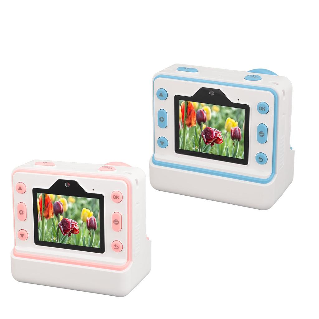 Print Camera 1080P HD 48MP Dual Lens 2.4 Inch IPS Screen Photo Video Camera 16X Digital Zoom Flash T