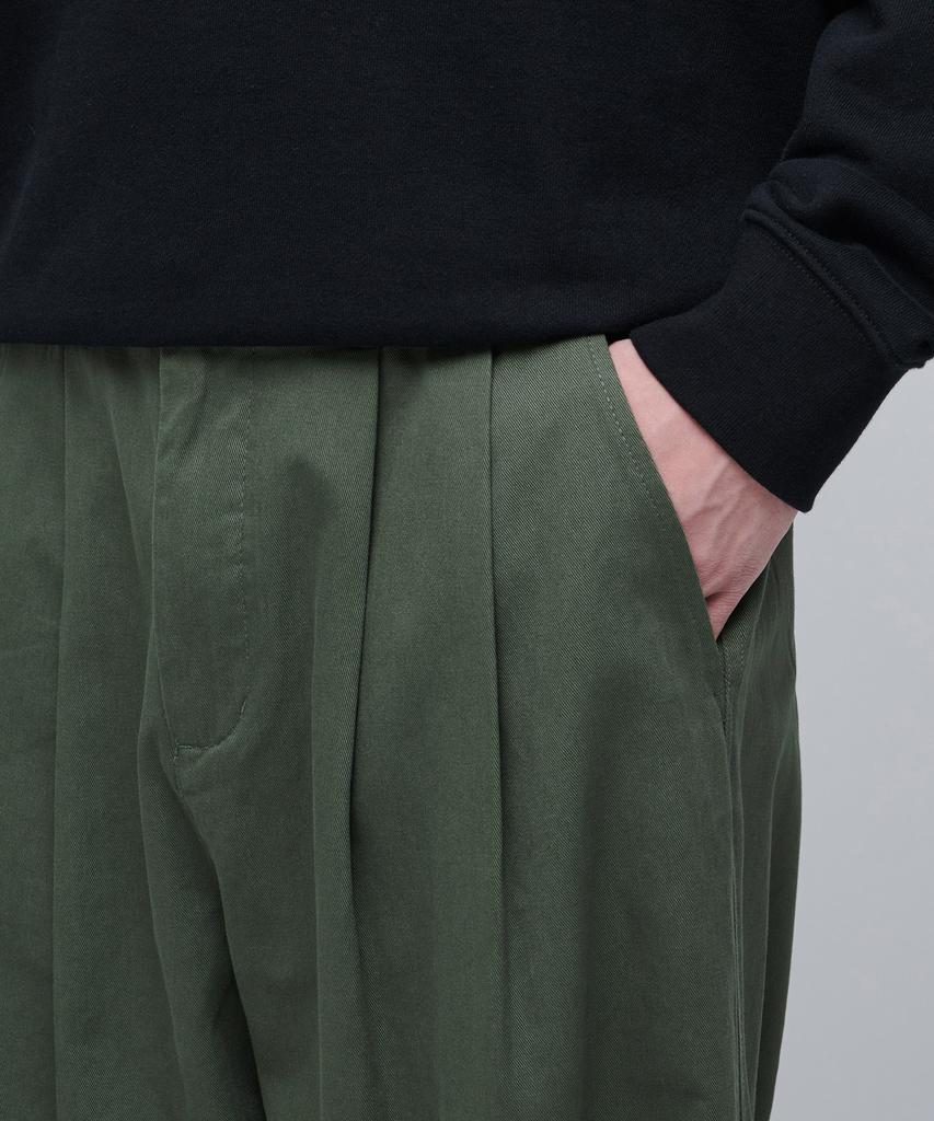 Musinsa Standard Cotton Wide Balloon Pants [Sage Green]