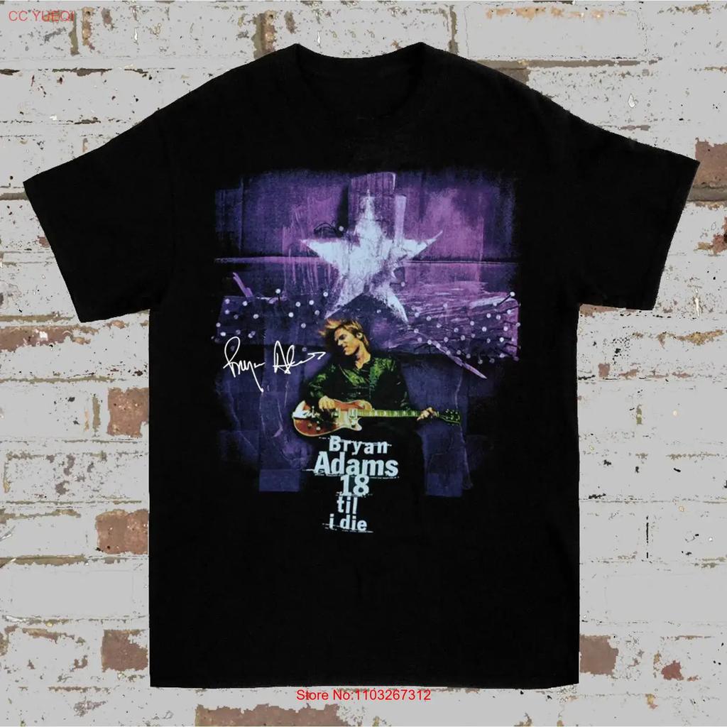 Bryan Adams 18 Til I Die Tour T Shirt Short Sleeve All Size S To 5xl Vintage Streetwear Designer Clothes Soft Fashion