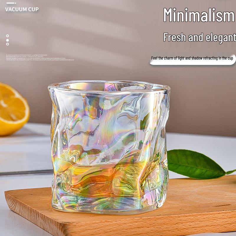 Bicchiere da Whiskey in Cristallo Premium - Design Origami per la Casa o come Regalo