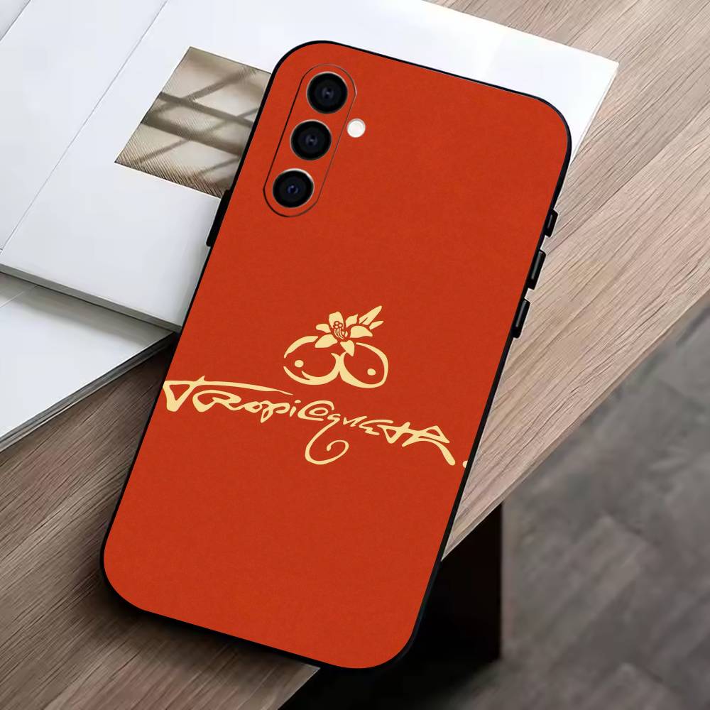 KK-Karol G -T- Tropicoqueta  Phone Case Black Silicone Soft For Samsung Galaxy A73,A72,A71,A70,A53,A52,A51