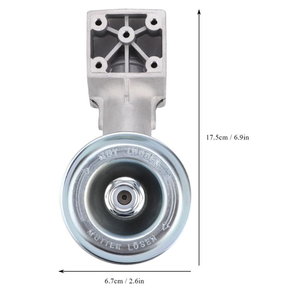 Silver Gearbox Gear Head Metal Replacement Gear Head Durable Brush Cutter Gearbox