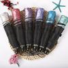 Paradise Umbrella Portable 3-Fold Black UV Sun/Rain Umbrella