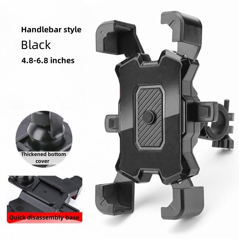 Phone Holder 360 Degree Rotating Mobile Phone Stand Shockproof Motorcycle Phone Mount Adjustable for 4.8-6.8 Inch Smart Phone