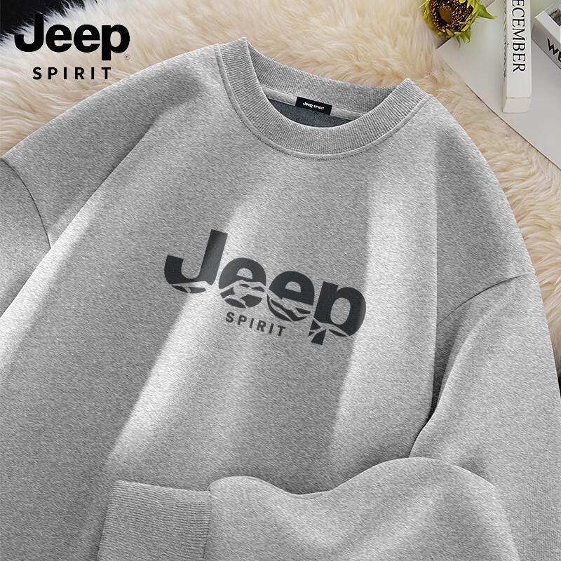 

JEEP SPIRIT Men s 420G Heavyweight Fleece Crewneck Sweatshirt XL