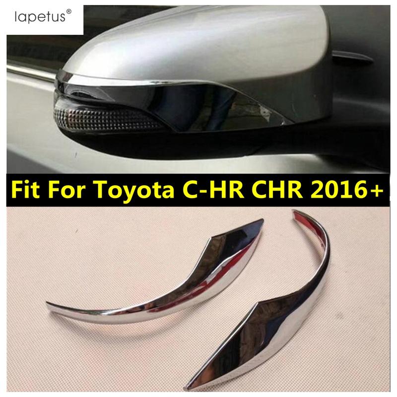 

Rearview Side Door Turning Mirror Strip Decoration Cover Trim For Toyota C-HR CHR 2016 - ABS Chrome Accessories Exterior