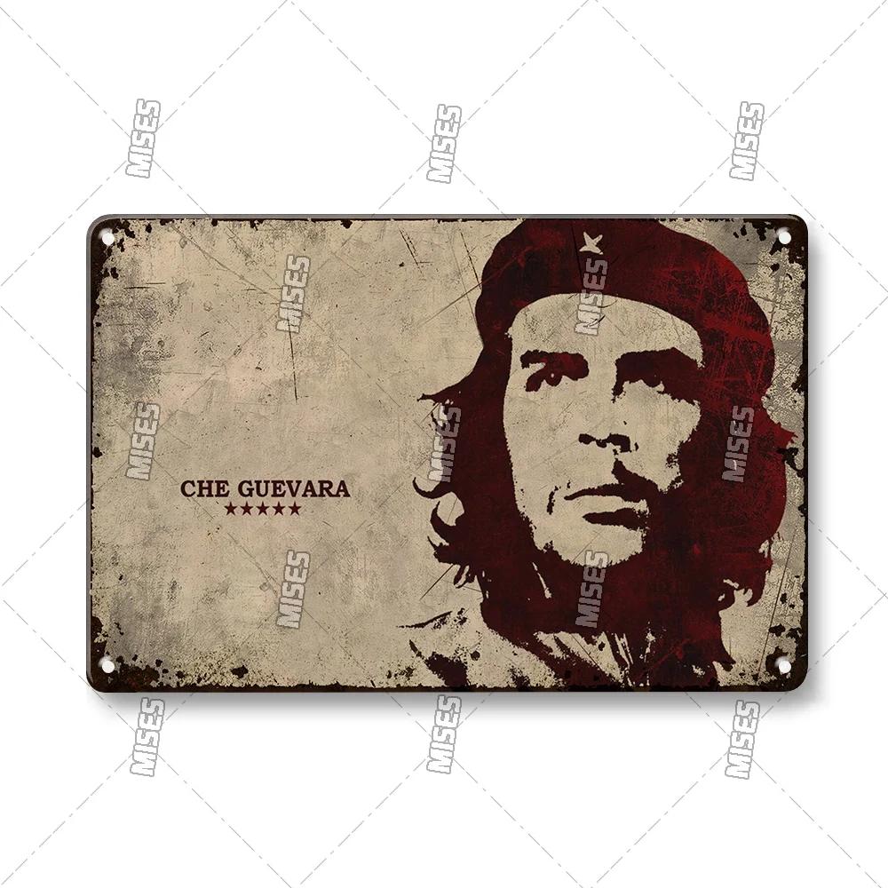 MISES 2008 Klassisk Film Che Guevara Metallaffisch Gammal Metallplåt Retro Metallplatta Väggplatta Hemklubb Industriell Dekor