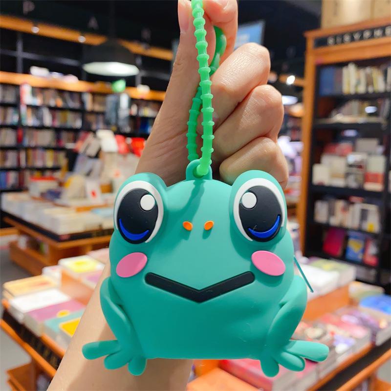 Cartoon Change Bag Keychain Cute Silicone Change Bag Mini Bag Children's Wallet Doll Machine Toy Gift