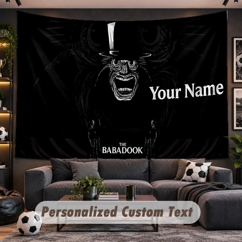 The Babadook Personalized Tapestry Support Custom Name, Wall Art Home Decoration