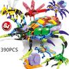 Funny Joy Insect Animals Figures Set Mini Building Blocks Toy Assembly 3D Constructor Micro Bricks For Kids Boys Present Plaything