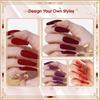 Rosalind Gel Nail Polish Set 6PCS Mini 6ml Pure Color Gel Base Bonding and Top UV Light Nail Art Nailplies.