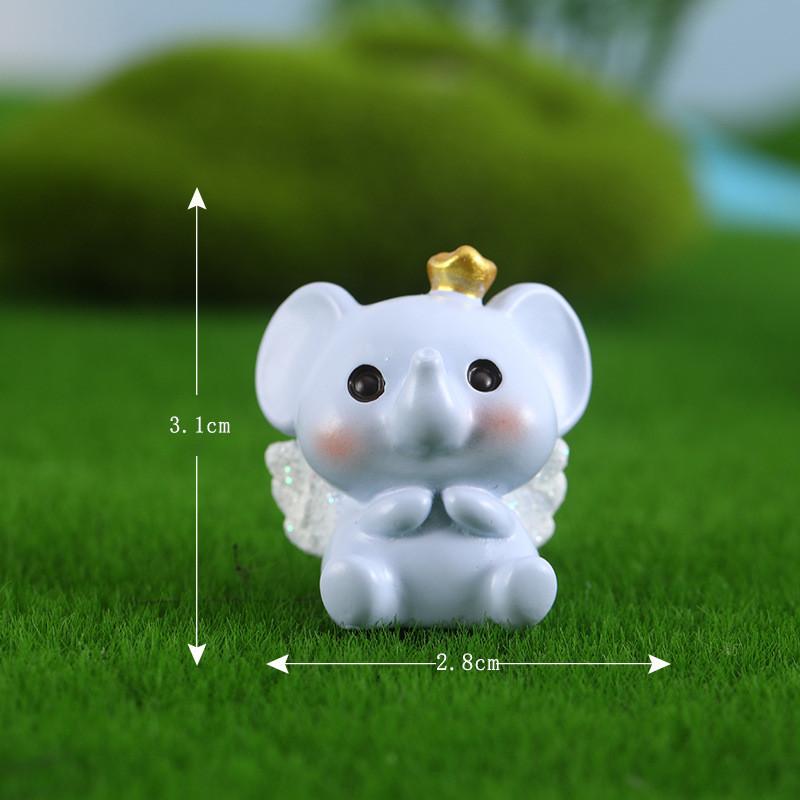 Decorative Cartoon Elephant Micro Landscape Resin Ornaments Handicrafts Desktop