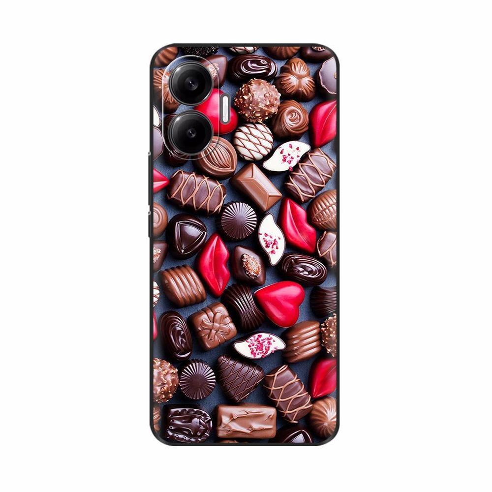 For Xiaomi Poco F7 PocoF7 Phone Cover For Redmi Turbo 4 Pro 5G Case Silicone Cute Love Painted Shockproof Shell Bumper Fundas