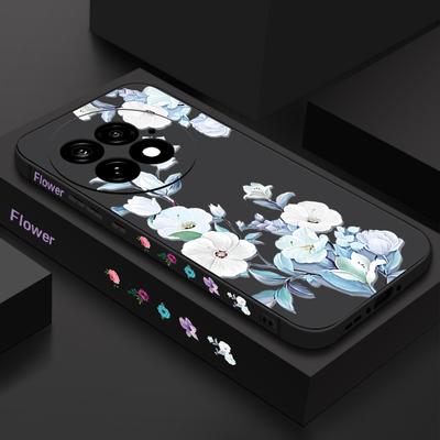Peony Flower Case For OnePlus 13R 13 12R 11R Ace 5 3 2 ShockProof TPU Silicone Soft Cover Fundas