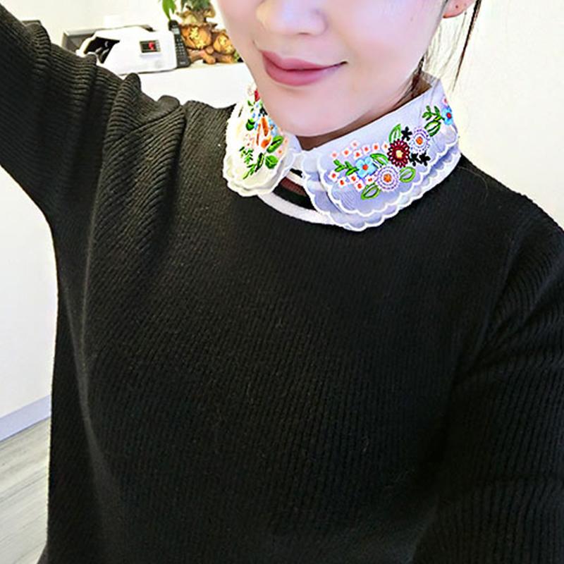 

1PC Printed Embroidery False Collar Doll Collar Collar Half Collar Shirt False Collar False Collar