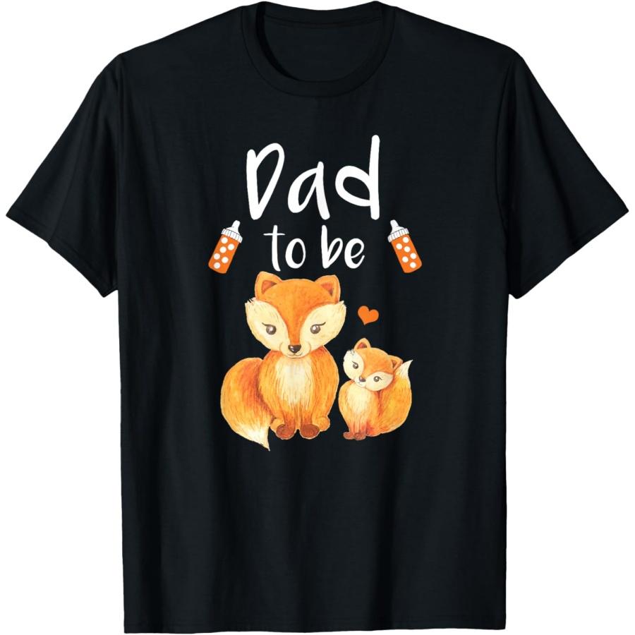 

Dad To Be Fox Baby Shower Cute Forest Animal T-Shirt XXXXXL разноцветный