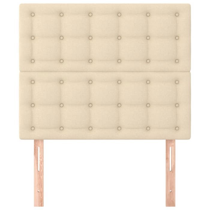 Headboard - Maison Exclusive - Cream - Adjustable Height - Wooden Feet