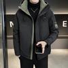 Duck down jacket, thickened warm in winter, men's and women's hooded duck, new.
