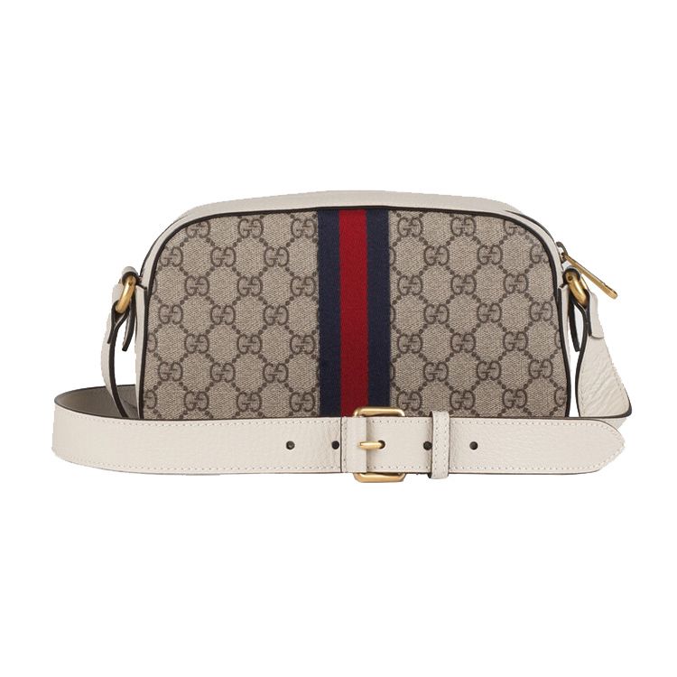 Gucci Ophidia Series New Vintage Logo Canvas Camera Bag Unisex Shoulder Bag Red Blue 681064-96IWT-9794