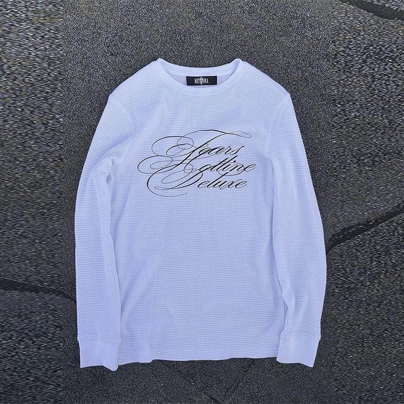 Unisex Retro Street Hip Hop Letter Print Loose Top - Autumn/Winter Collection