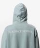 Sound Of Sunrise Sun Faded Like Zip-Up Hoodie Light Green