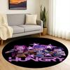 K-POP D-Demon H-Hunters Round Rug for Kids Room Pink Play Mat Soft Non-Slip Carpet for Girls Boys Bedroom Personalized Floor Mat