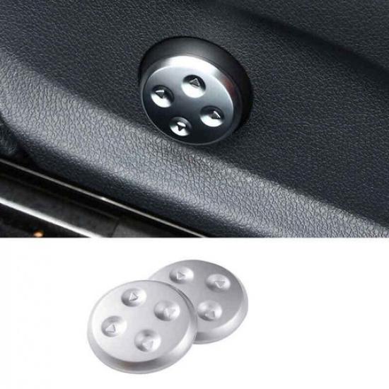 Cover Trim 2016- For Benz GLC X253 ABS Silver 2PCS Seat Adjust Handle Button