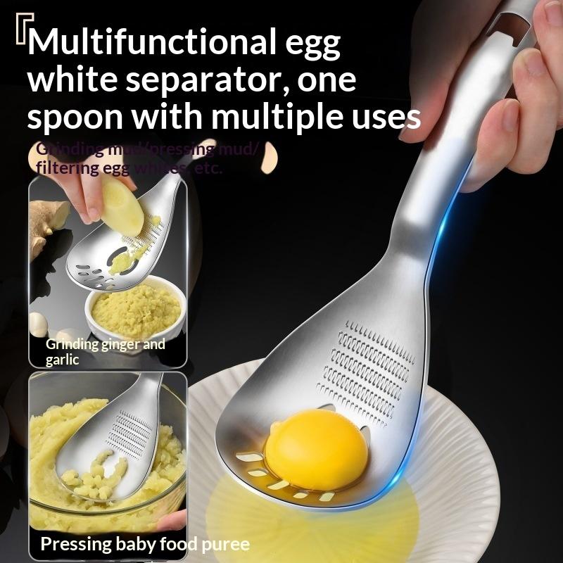 Multifunctional Stainless Steel Kitchen Utensil For Cooking Garlic Ginger Vegetable Grater Grinder Spoon Kitchen Supplies