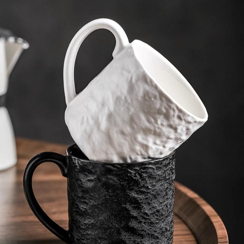 High-color Cup Home Water Cup Ceramic Couple Mug Large Capacity Coffee Mug Tea Cup Premium Feeling Niche Mugs